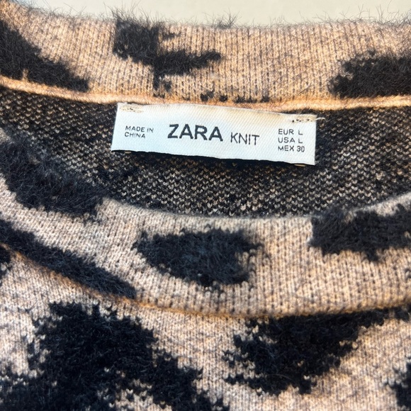 Zara Leopard-print Sweater - Picture 4 of 7